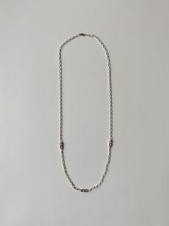 Silver Cross-Over Necklace