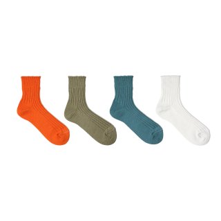 【decka】 Low Gauge Rib Socks / Short Length / 1st Collections