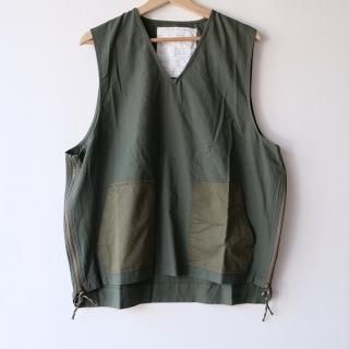 Re:VECTORSidezip vestKhaki/᡼䤤碌