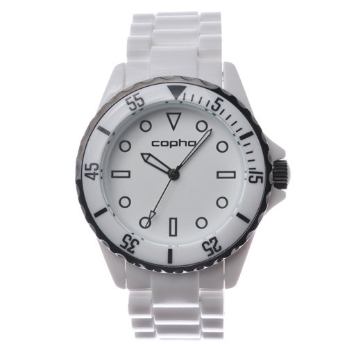 [メンズ] [レディース] 北欧デンマーク COPHA SWAGGER コプハ スワッガー ホワイト ダイバーズデザイン プラスチック クォーツ腕時計