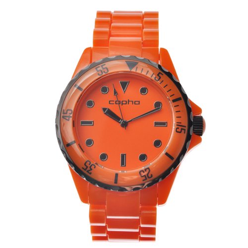 [メンズ] [レディース] 北欧デンマーク COPHA SWAGGER コプハ スワッガー オレンジ ダイバーズデザイン プラスチック クォーツ腕時計
