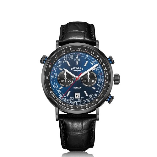 [メンズ] イギリス発 ROTARY HENLEY GS05238/05 ロータリー ヘンリー クロノグラフ パイロットウォッチ クォーツ腕時計 