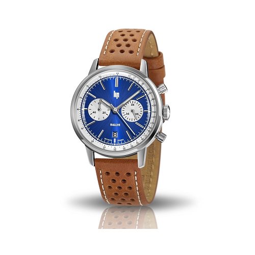 [メンズ] フランス発 LIP RALLYE 38MM BLUE（リップ ラリー ブルー）LP671803 クロノグラフ クォーツ腕時計 