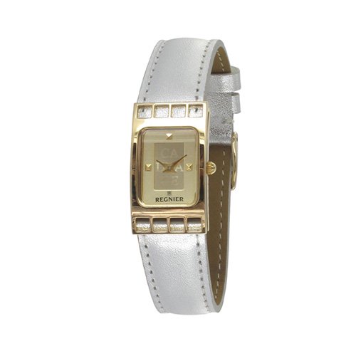 [レディース] スイス REGNIER レニエ シネマウオッチ CADRAGE カドラージェ 2070222 ゴールドダイアル クォーツ腕時計