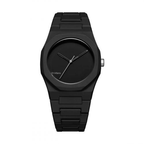 <img class='new_mark_img1' src='https://img.shop-pro.jp/img/new/icons5.gif' style='border:none;display:inline;margin:0px;padding:0px;width:auto;' />[メンズ] イタリア発 D1 MILANO POLYCARBON BLACK ディーワンミラノ ポリカーボン ブラック クォーツ腕時計 