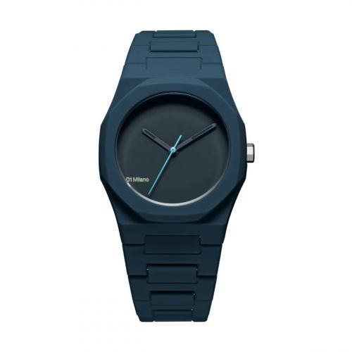 <img class='new_mark_img1' src='https://img.shop-pro.jp/img/new/icons5.gif' style='border:none;display:inline;margin:0px;padding:0px;width:auto;' />[メンズ] イタリア発 D1 MILANO POLYCARBON BLUE ディーワンミラノ ポリカーボン ブルー クォーツ腕時計 