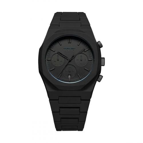 <img class='new_mark_img1' src='https://img.shop-pro.jp/img/new/icons5.gif' style='border:none;display:inline;margin:0px;padding:0px;width:auto;' />[メンズ] イタリア発 D1 MILANO POLYCHRONO SHADOW  ディーワンミラノ ポリクロノ シャドウ プロジェクトシャドウ オールブラック クォーツ腕時計 