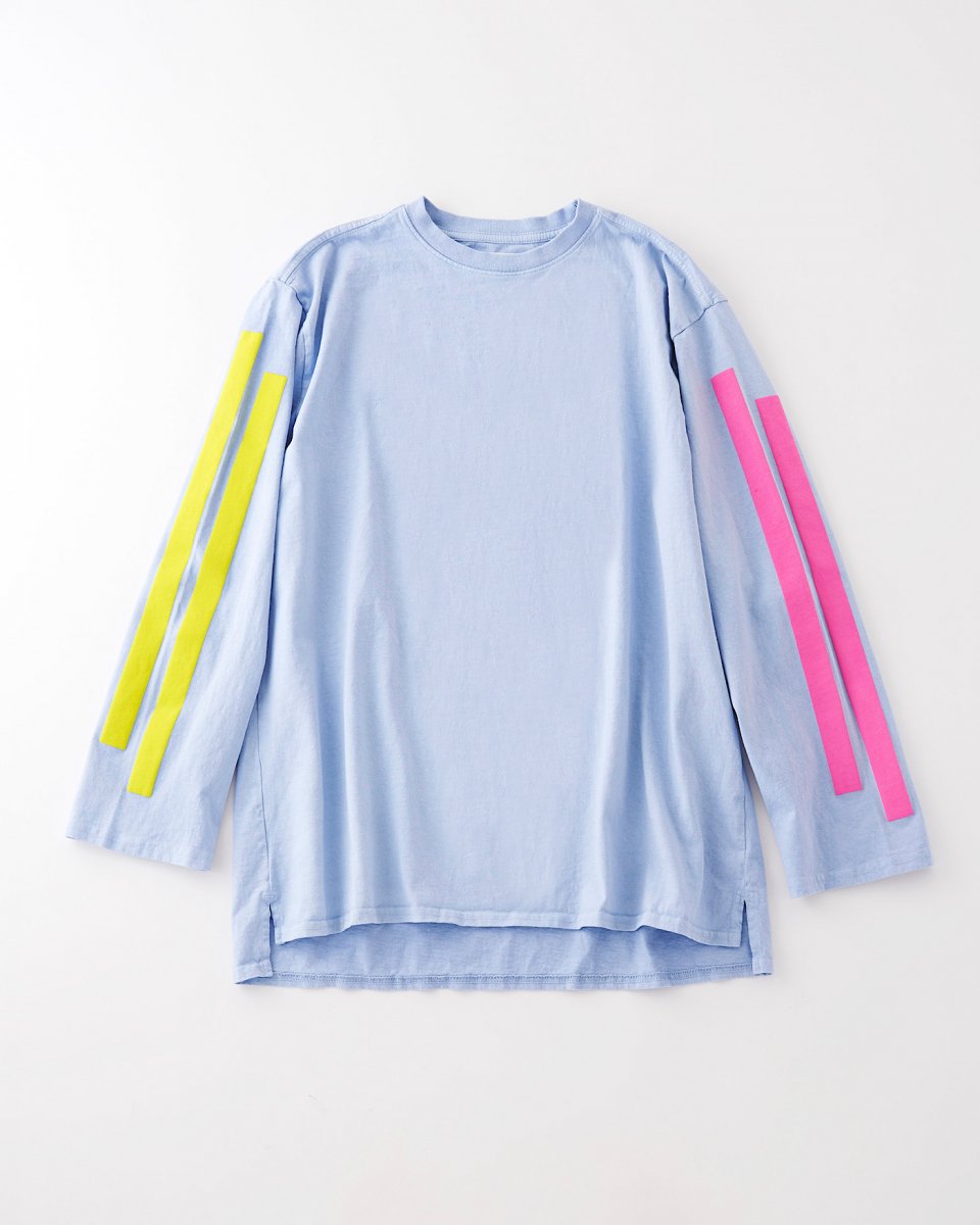2ラインロングTシャツ スカイ　THE SHE限定  - ¥17,600