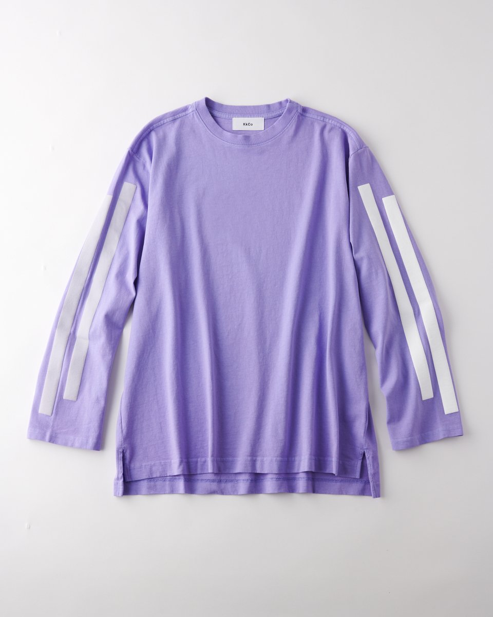 KkCoー2ラインロングTシャツーライトパープルーTHE SHEエクスクルーシブ - ¥17,600