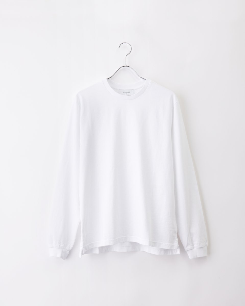 unfeigned　ベーシックロングTシャツー白 - ¥15,400