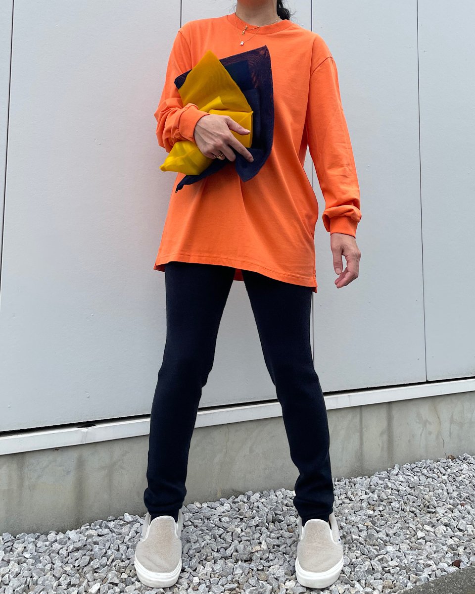 unfeigned　ロングTシャツーオレンジ - ¥15,400