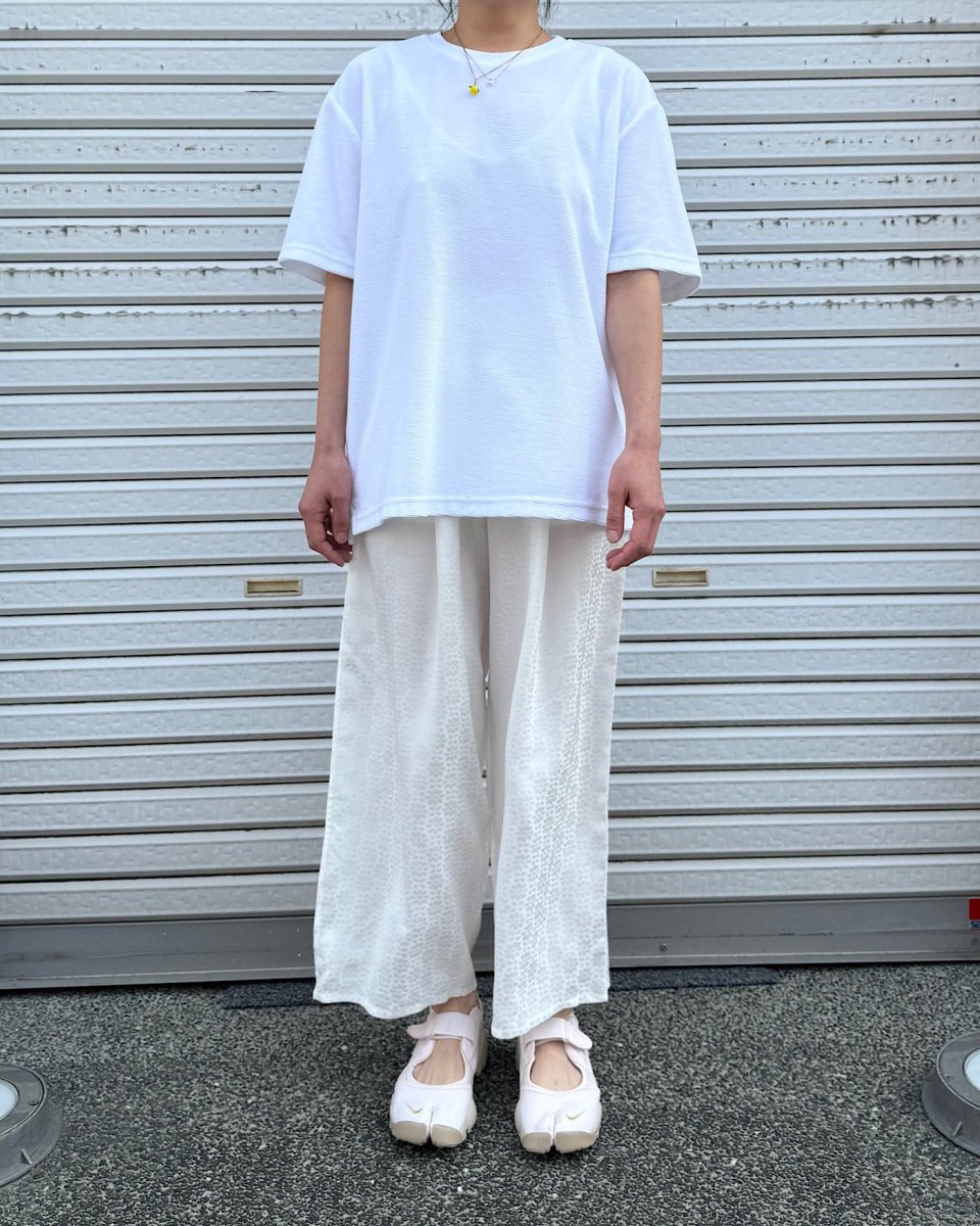 unfeigned　コーデュロイTシャツーピュアホワイト - ¥16,500