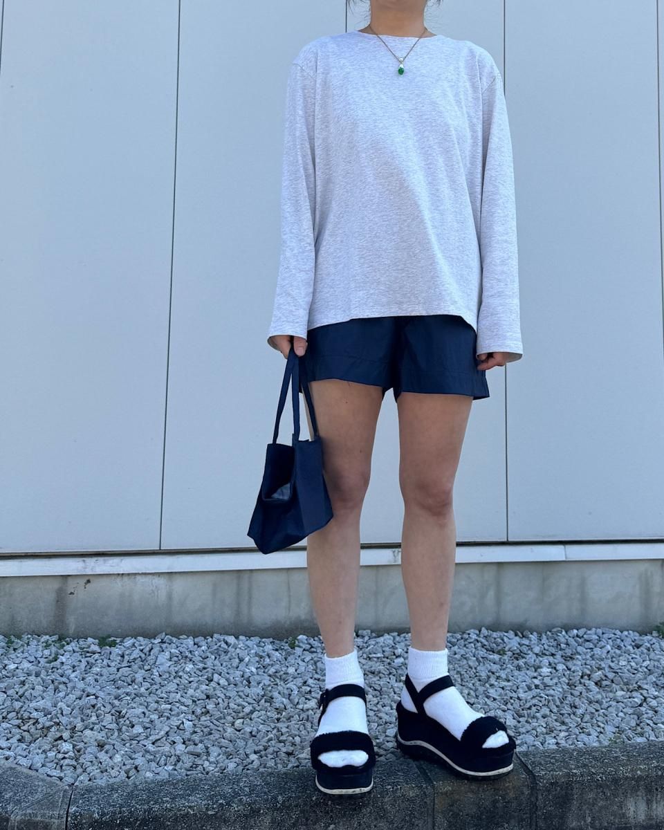 SCHIESSER 　ロングTシャツーグレーメランジェ - ¥9,350
