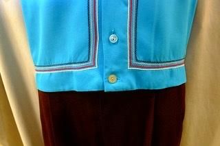 ビンテージ　ボーリングシャツ　チェーンステッチ　キングルイ　50s 東洋 King Louie 50s 復刻 ボーリングシャツS チェーンステッチ