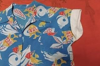 40年代　40s アロハシャツ　ハワイアンシャツ　ヴィンテージ 40年代 40s ピルグリム オープンカラーシャツ ハワイアンシャツ