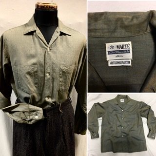 ５０ｓ ６０ｓ 玉虫色 ボックスシャツ ヴィンテージ 1950年代 １９６０ 