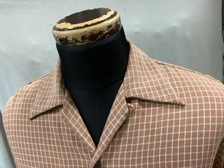 40s 50s Jason ギャバジンシャツ ヴィンテージ ボックスシャツ