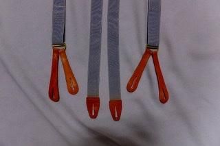 30s 40s ボタン式 H 型 サスペンダー ヴィンテージ PARIS