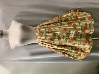50s 黄色 バラ サーキュラースカート ヴィンテージ スカート 50s 黄色 バラ サーキュラースカート ヴィンテージ スカート