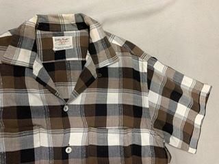 50s カスリ ネップ シャドーチェック 半袖 レーヨンシャツ 50s カスリ ネップ シャドーチェック 半袖 レーヨンシャツ