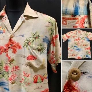 50's RAYON HAWAIIAN SHIRTS アロハシャツNCN