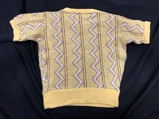 30s ボーイズサイズ ジグザグ 半袖 サマーニット 幾何学模様 30s ボーイズサイズ ジグザグ 半袖 サマーニット 幾何学模様