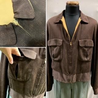 50s 総カスリ柄 ギャバジン ジャケット ヴィンテージ ギャバ 50s 総カスリ柄 ギャバジン ジャケット ヴィンテージ ギャバ