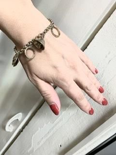 50s ベル ハート チャーム ブレスレット ヴィンテージ