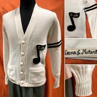 50s メンズ レタードカーディガン 音符柄🎵 スクール 50s メンズ レタードカーディガン 音符柄🎵 スクール