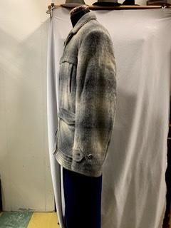 50s paddle and saddle シャドーチェック ウール ジャケット