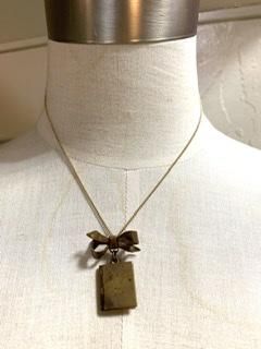 ブローチ】リボン×ロケット！locket アールヌーボー 30年代
