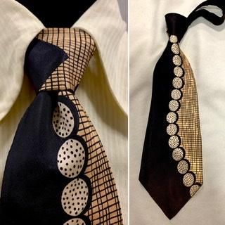 1940's ヴィンテージ ネクタイ 30s 40s 総柄 ネクタイ ヴィンテージ 1930年代 1940年代 - 古着