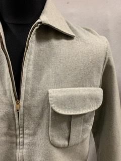 50s ハンドステッチ ライトグレー ギャバジャン ウール 50s ハンドステッチ ライトグレー ギャバジャン ウール