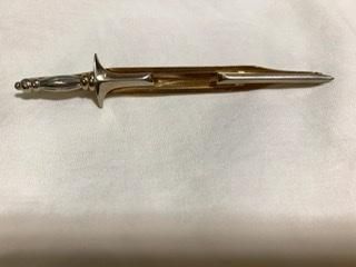 40s つるぎ 剣 swank 貫き型 タイバー ヴィンテージ ネクタイ