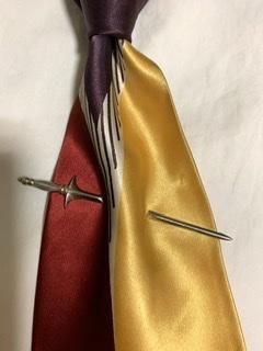 40s つるぎ 剣 swank 貫き型 タイバー ヴィンテージ ネクタイ