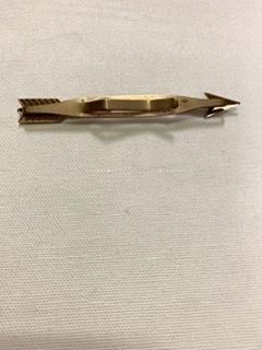 40s ARROW 矢 ネクタイピン 貫き型タイバー ー アンティーク