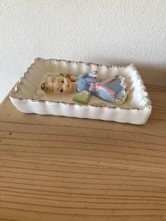 50s (ペア) 女の子 天使 陶器 額縁 ヴィンテージ アンティーク