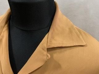 40s 50s Rivera リブシャツ ハンドステッチ ギャバシャツ