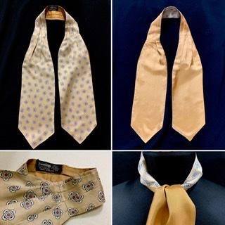 期間限定特別価格 40s アスコットタイ Sammy イギリス製 リバーシブル 50s 小物