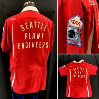50s 赤白 ツートーン切替 ボーリングシャツ 半袖シャツ 50s 赤白 ツートーン切替 ボーリングシャツ 半袖シャツ