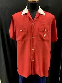 50s 赤白 ツートーン切替 ボーリングシャツ 半袖シャツ 50s 赤白 ツートーン切替 ボーリングシャツ 半袖シャツ