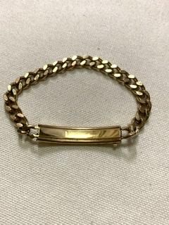 50s ゴールド IDブレスレット ミリタリーブレスレット 50s ゴールド IDブレスレット ミリタリーブレスレット