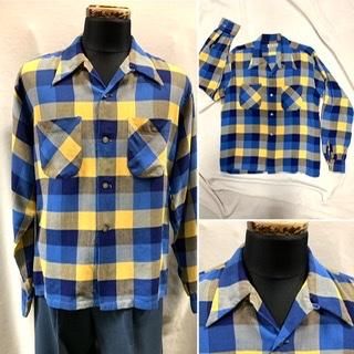 40s 50s ロングポイント レーヨンシャツ Sandy Mac Donald 40s 50s ロングポイント レーヨンシャツ Sandy Mac Donald