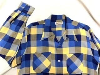 40s 50s ロングポイント レーヨンシャツ Sandy Mac Donald 40s 50s ロングポイント レーヨンシャツ Sandy Mac Donald