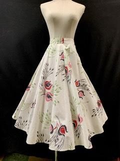 50s ピンク 黒 アトミック柄 サーキュラースカート フレアー 50s ピンク 黒 アトミック柄 サーキュラースカート フレアー