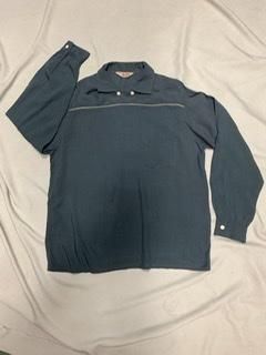 50s 切替ピーターパンシャツ La Scala モスグリーン 黄色 50s 切替ピーターパンシャツ La Scala モスグリーン 黄色