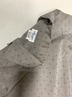 50s 60s ダイヤ織り柄　半袖シャツ　ヴィンテージ　ロカビリー　cotton コットン　ボックスシャツ　1950年代 - 古着屋サマンサ