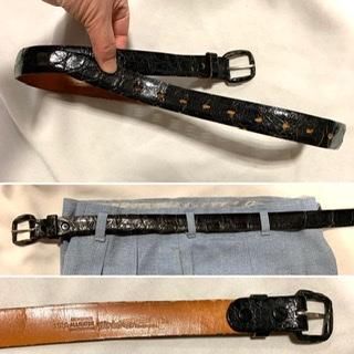 1950's〜 ヴィンテージベルトレストラウザー ブラック　サスペンダー付 1950's〜 ヴィンテージベルトレストラウザー ブラック