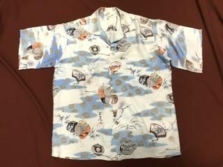 50s 和柄　アロハ　シャツ USED】50s VINTAGE ALOHA SHIRT HAWAIIAN PATTERN - 毎日を