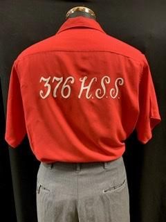 50s 赤 ボーリングシャツ 刺繍 チェーンステッチ ヴィンテージ 50s 赤 ボーリングシャツ 刺繍 チェーンステッチ ヴィンテージ